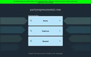 Party Express Rental of Framingham website