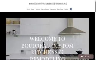 Boudreau Custom Kitchens & Remodeling website