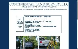Continental Land Survey, LLC website