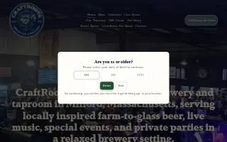 CraftRoots Brewing website