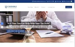 Credible Tax Solutions website