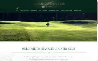 Franklin Country Club website