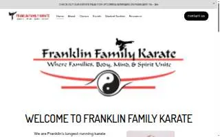 Franklin Family Karate website