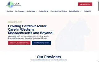 Hampden and Franklin County Cardiovascular Associates website