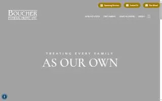 Boucher Funeral Home, Inc. website