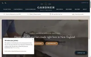 Gardner Mattress website