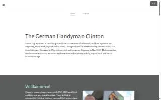 German Handyman Clinton website