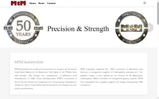 MTM AUTO website