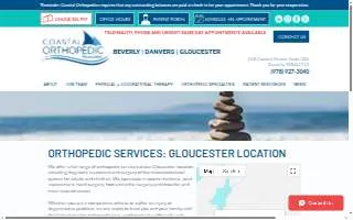 Coastal Orthopedic Associates of Gloucester website