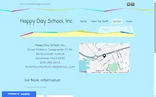 Happy Day School website