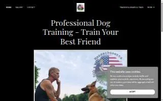 Massachusetts Dog Training Services of Gloucester website