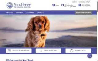 SeaPort Veterinary Hospital website