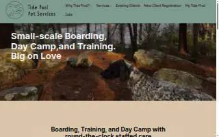 Tide Pool Pet Services website