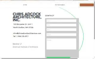 Chris Adcock Architecture, Inc. website