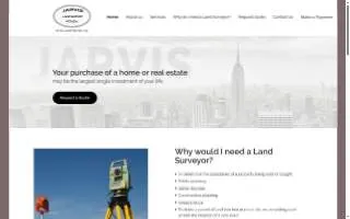 Jarvis Land Survey website