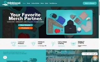 Think Local Printing website