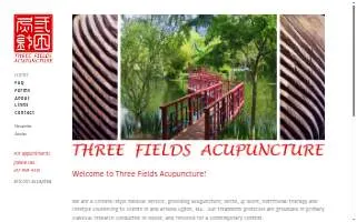 Three Fields Acupuncture website