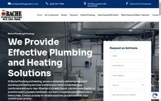 Bache Plumbing & Heating website