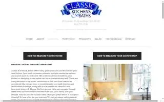Classic Kitchens & Baths website