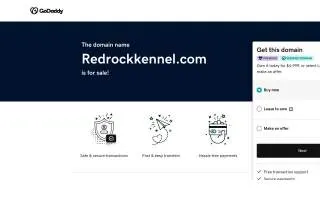 Red Rock Kennel website