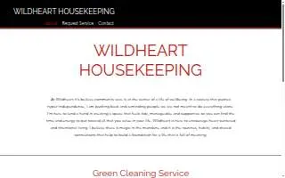 Wildheart Housekeeping website