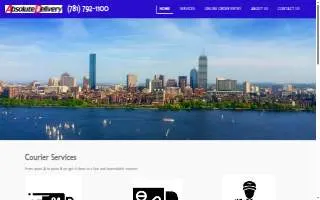 Absolute Delivery website