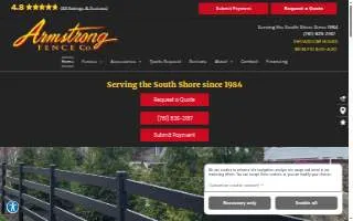 Armstrong Fence Co. of Hanover website