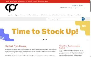 Central Print Source website