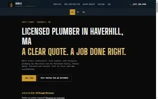 Borels plumbing Services website