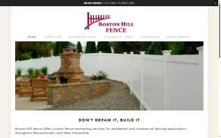 Boston Hill Fence, LLC website