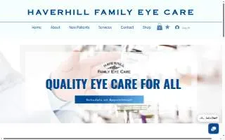 Haverhill Family Eye Care PC website