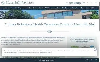 Haverhill Pavilion Behavioral Health website
