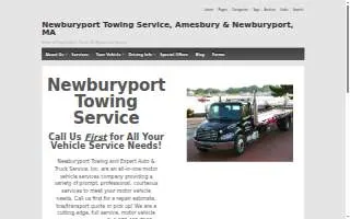 Newburyport Towing Service website