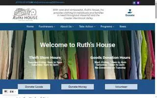 Ruth's House Inc. website