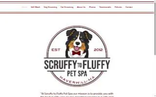 Scruffy To Fluffy Pet Spa of Haverhill website