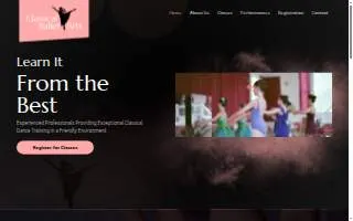 Classical Ballet Arts website