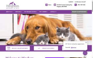 Hingham Animal Clinic website