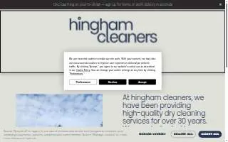 Hingham Cleaners website