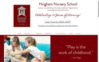 Hingham Nursery School website