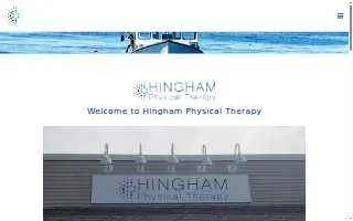 Hingham Physical Therapy website