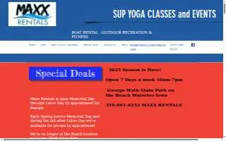 Maxx Rentals website
