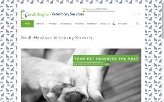 South Hingham Veterinary Services website