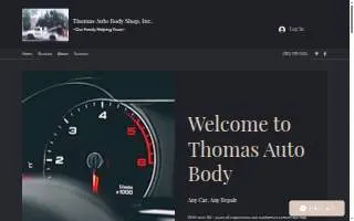 Thomas Auto Body Shop Inc website