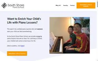 South Shore Piano School website
