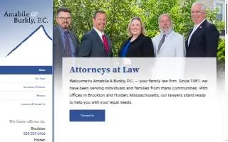 Amabile & Burkly Attys At Law website