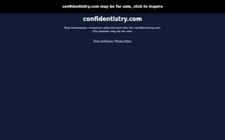 Confidentistry website