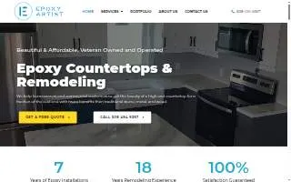 EpoxyArtist-Countertops, Tables, and More website