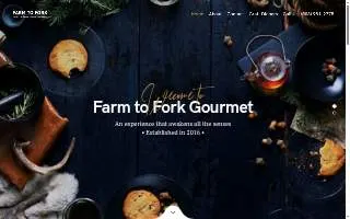 Farm to Fork Gourmet website