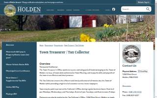 Holden Town Treasurer/Collector
