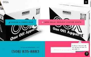 One Off Apparel website